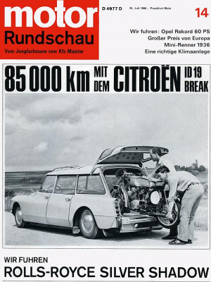85000km mit dem Citroën ID 19 Break - Heft 14 - Deckblatt