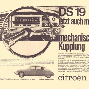 DS 19 - jetzt auch mit mechanischer Schaltung, 1963