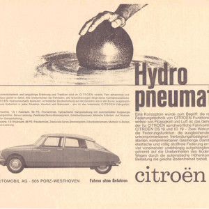 Hydropneumatik, Fahren ohne Gefahren, 1963