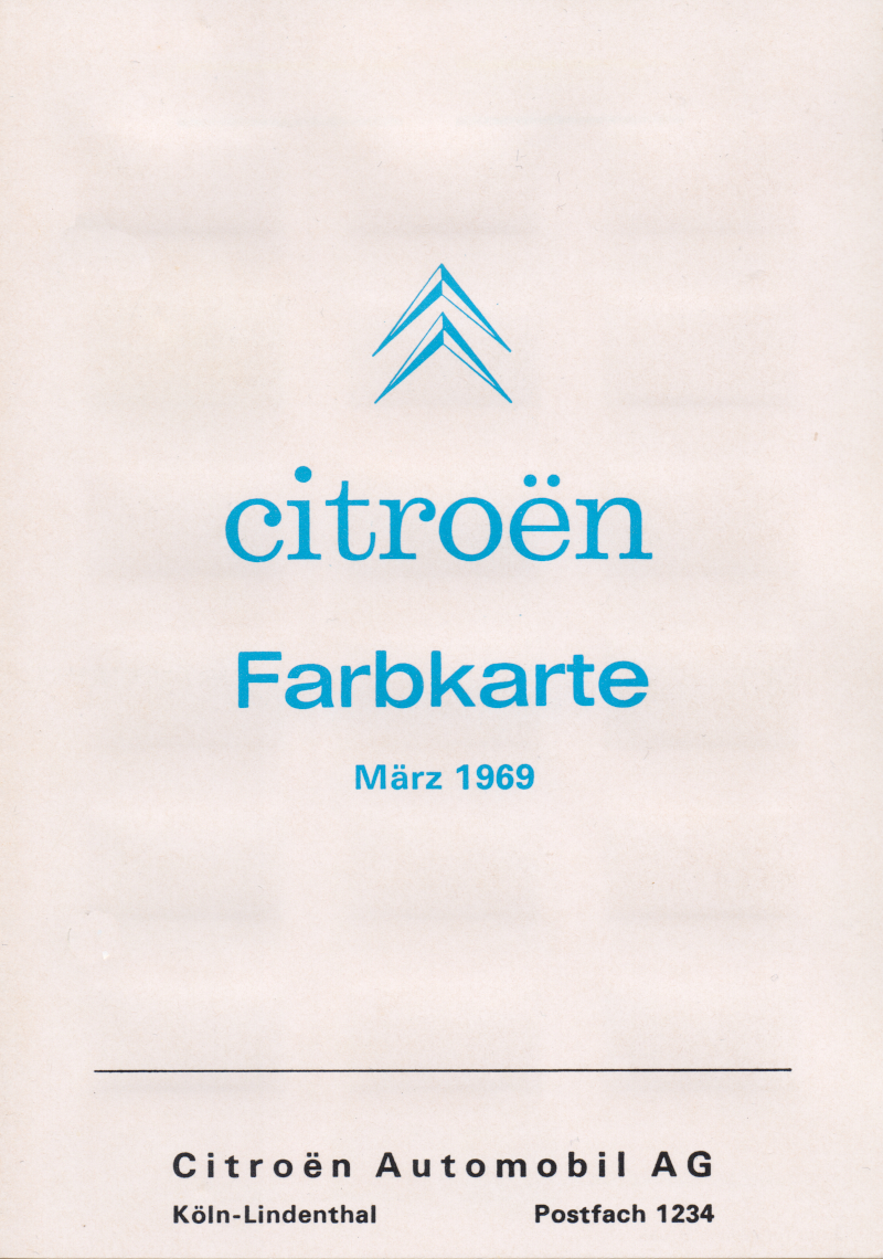 Farbkarte März 1969