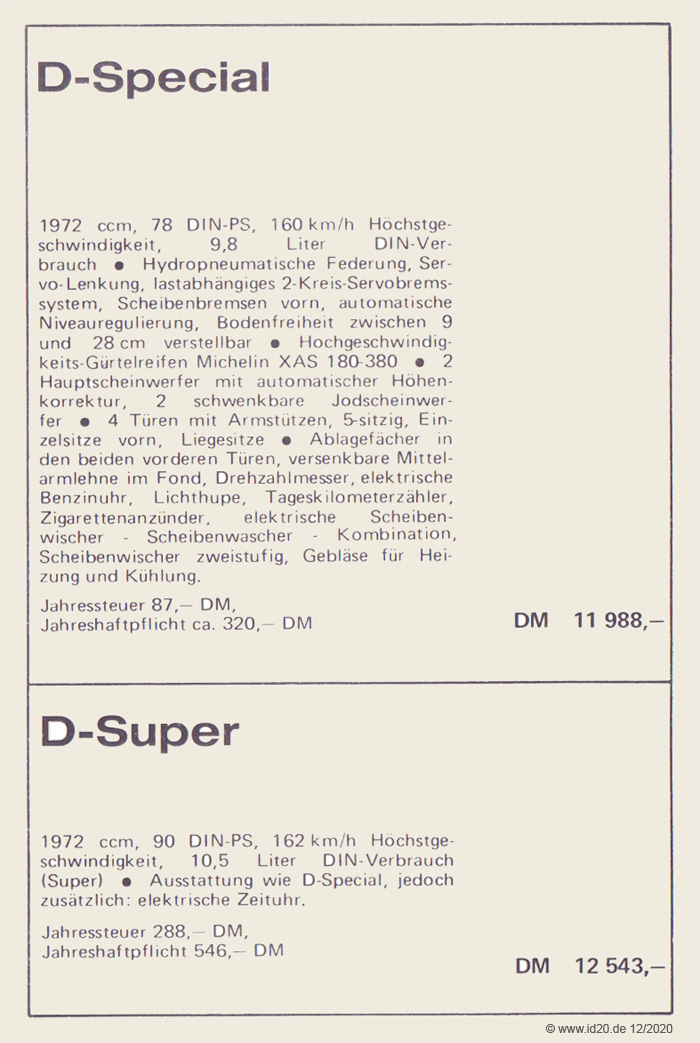 Preisliste April 1970 (Seite 4)