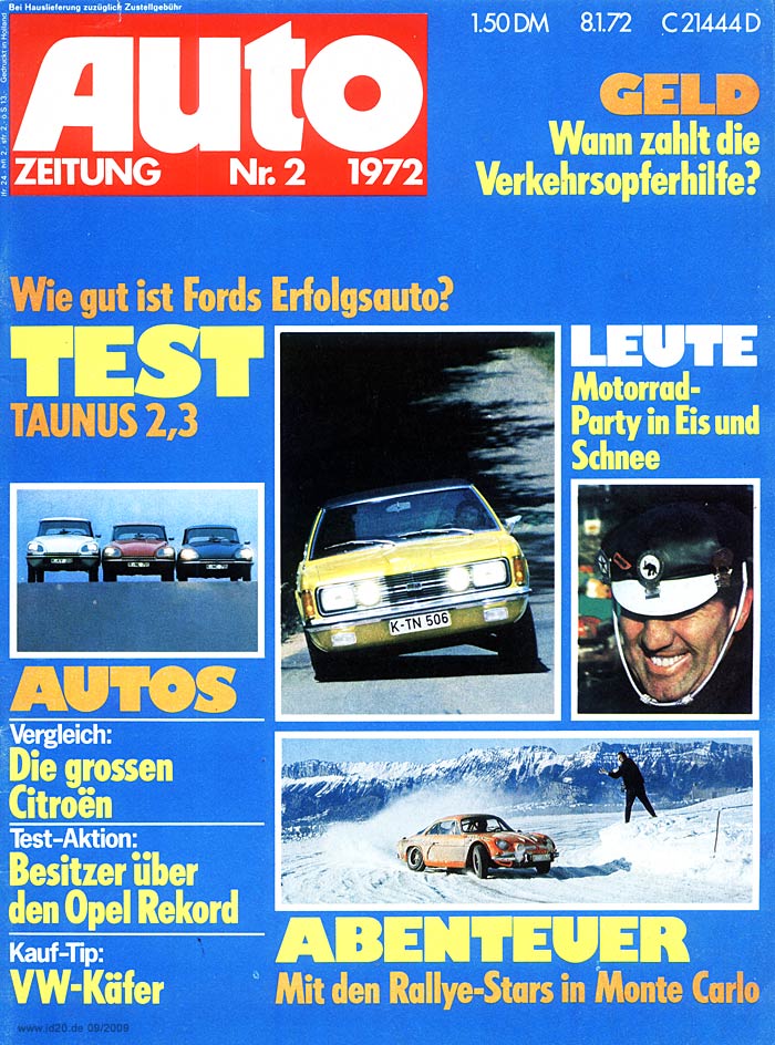 Autozeitung - 2/1972 (Deckblatt)
