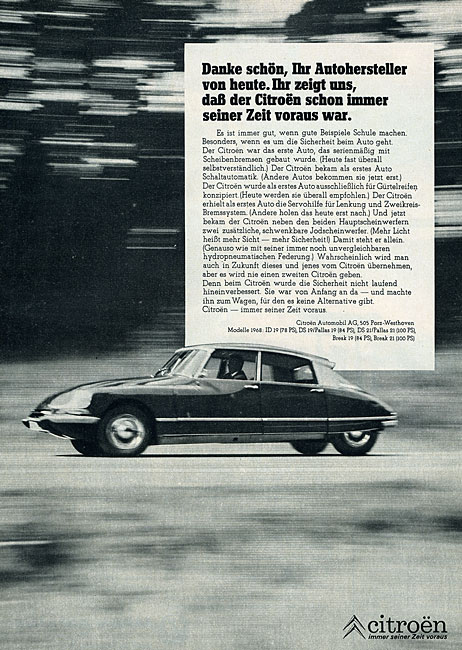Autohersteller von heute, 1968