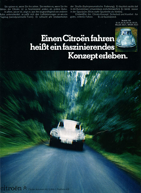 Faszinierendes Citroën Konzept, 1969
