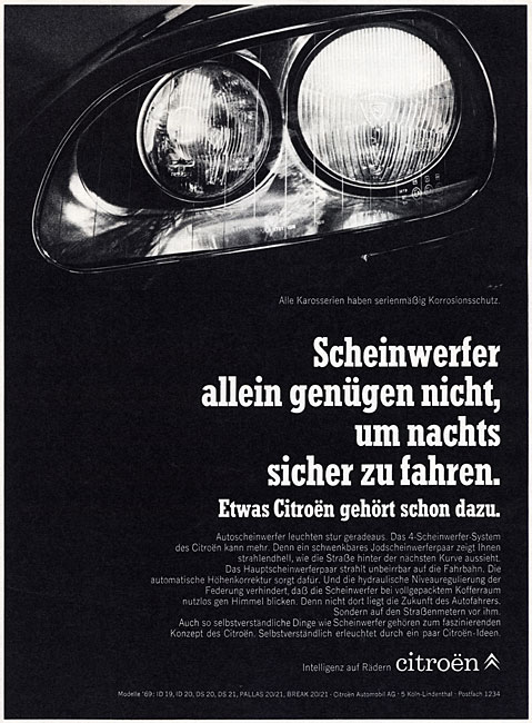 Nachts sicher fahren, 1969